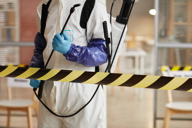 Professional Biohazard Cleanup technician working in Chester, IL